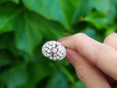 1960s 1.00 carat Diamond and White Gold Cocktail Ring