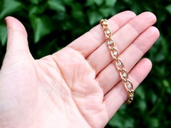 1960s Vintage 1.22 Carat Diamond and Yellow Gold Curb Bracelet