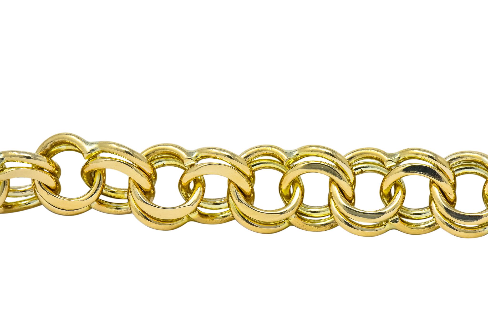 1960s gold charm bracelet