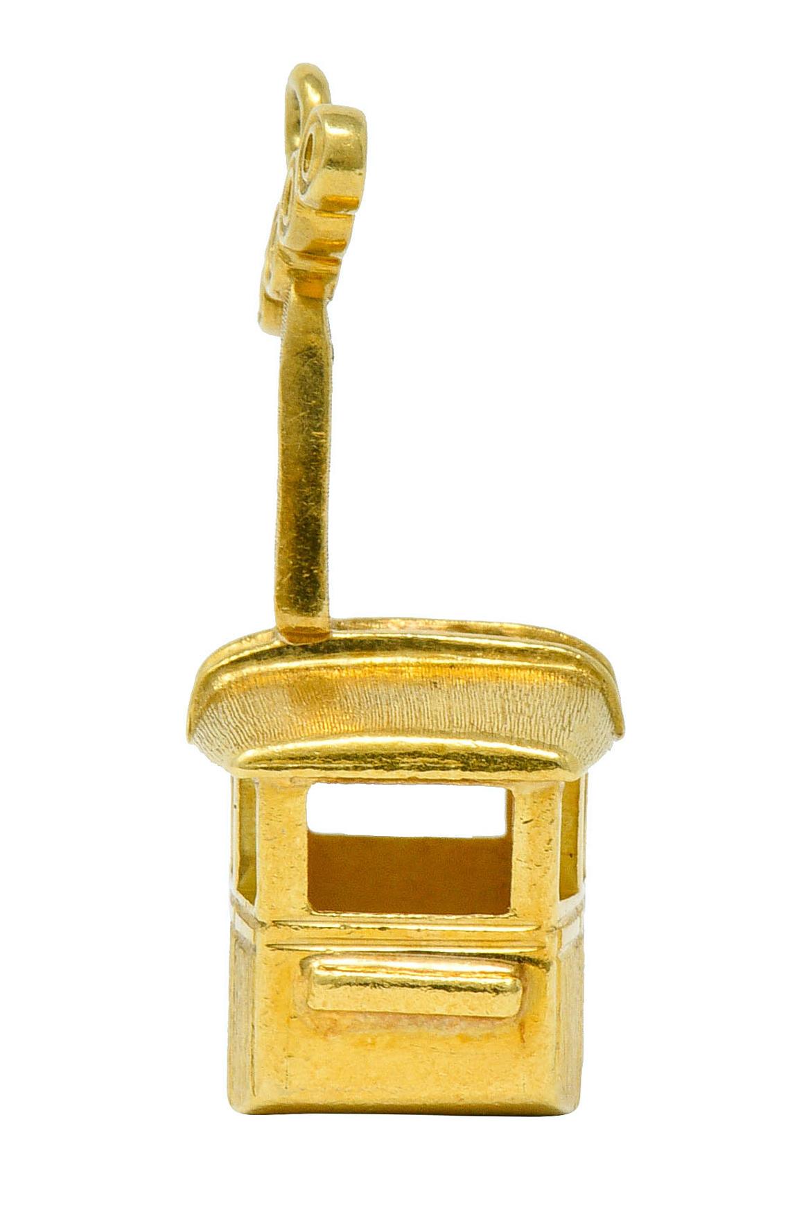 Vintage 18 Karat Gold Kabel Autoanhänger, 1960er Jahre im Angebot 2