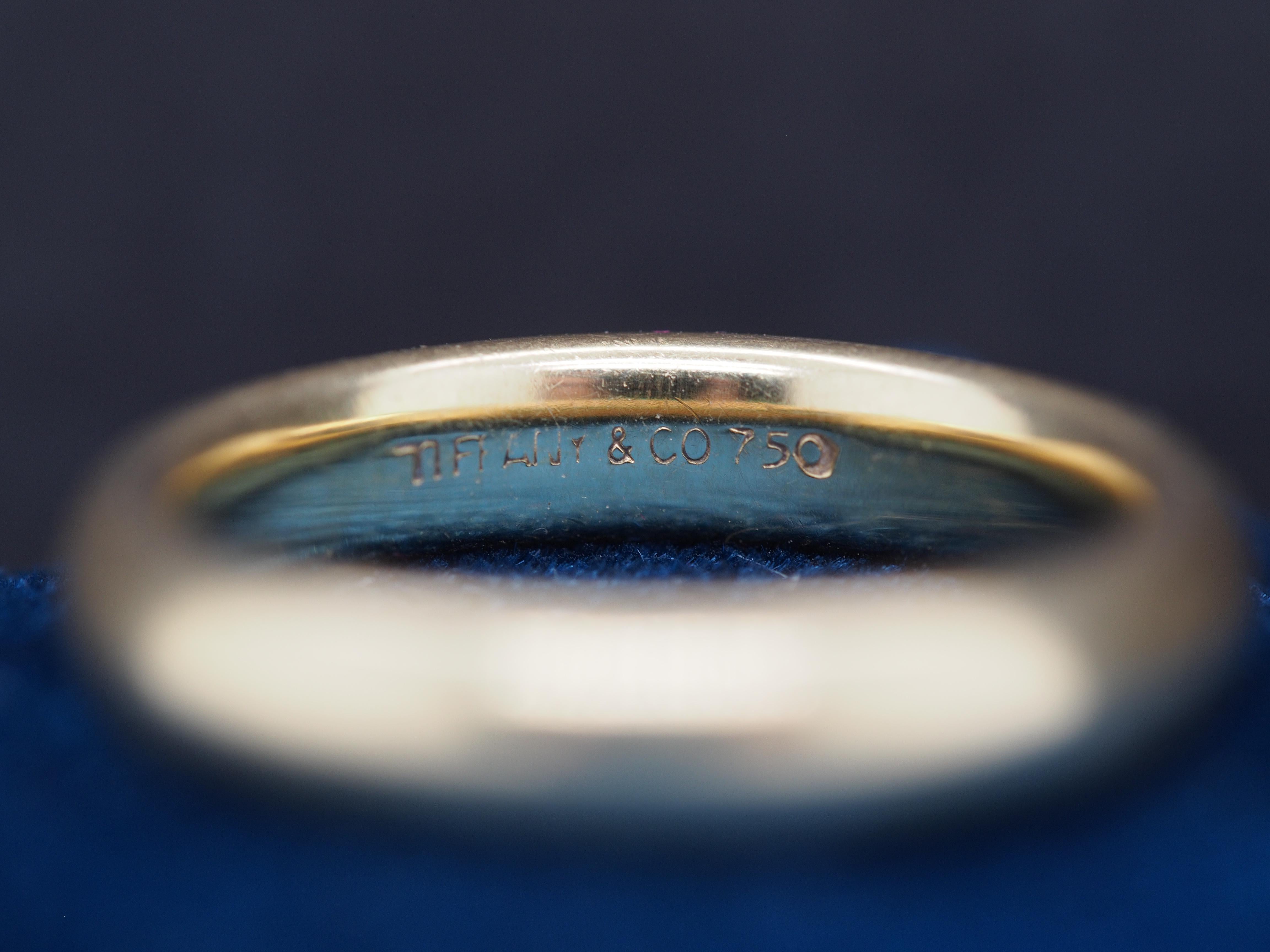 Art Deco 1960s Vintage 18K Yellow Gold Tiffany & Co. Wedding Band For Sale