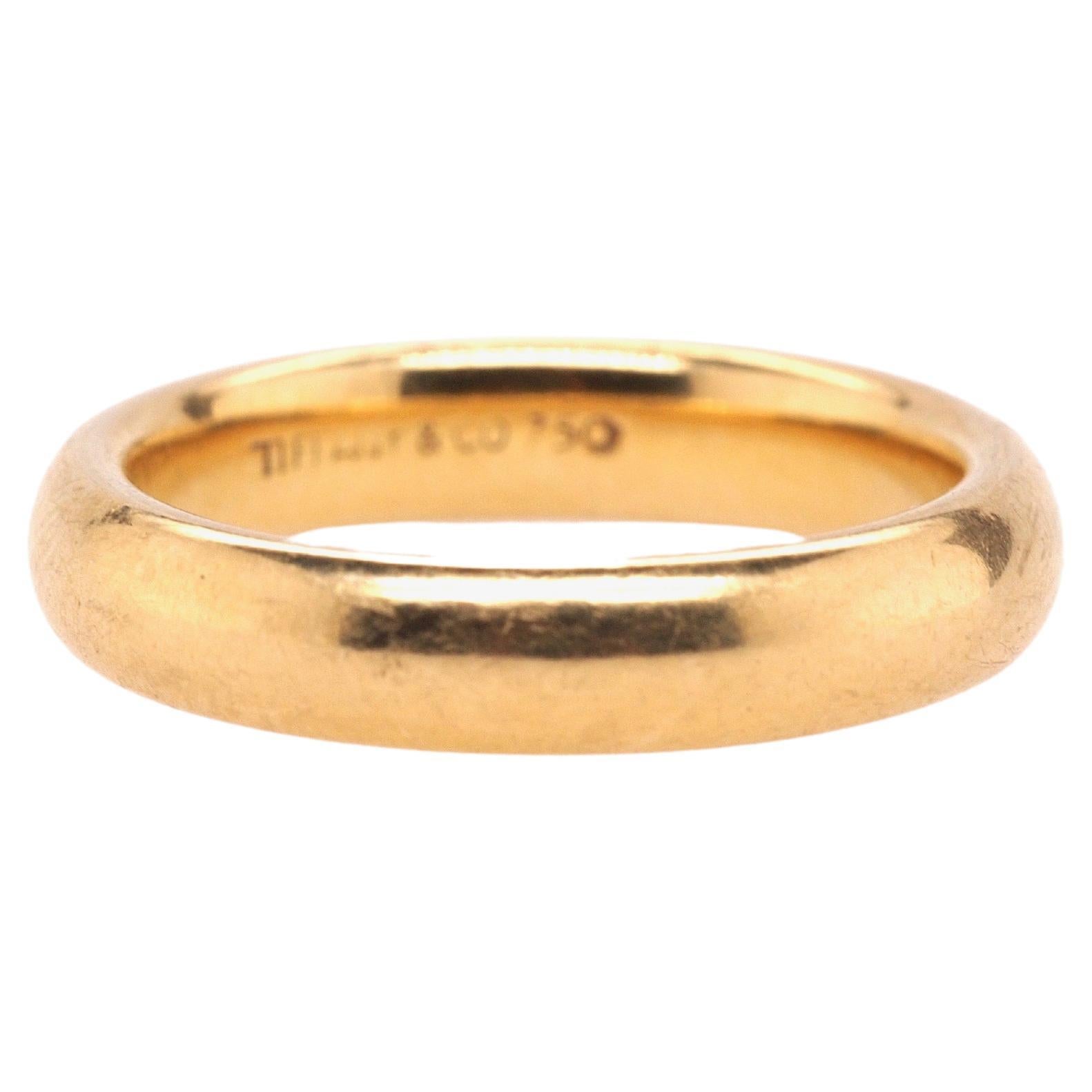 1960s Vintage 18K Yellow Gold Tiffany & Co. Wedding Band For Sale