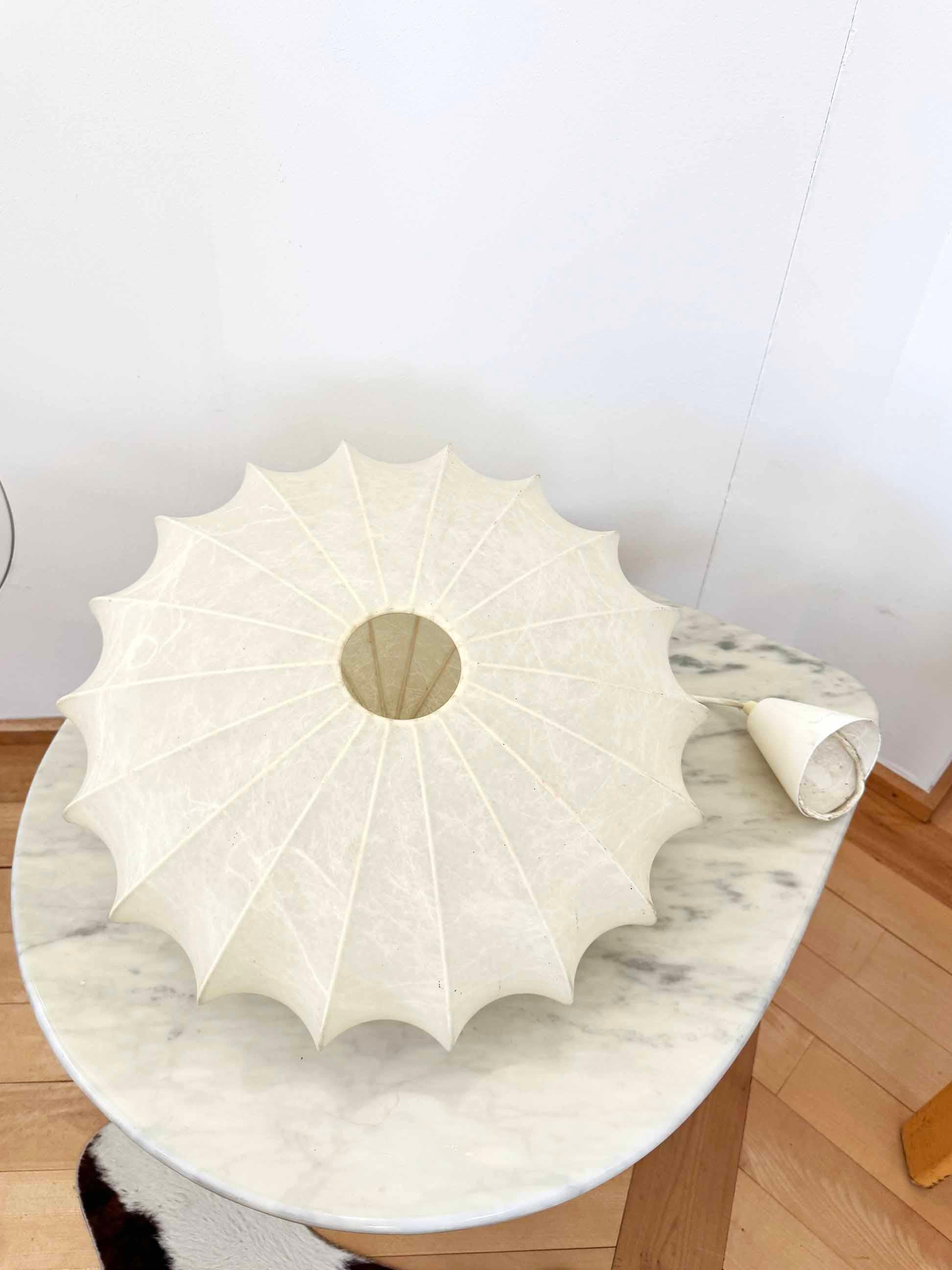 Hänge-Pendelleuchte Cocoon, Achille Castiglioni zugeschrieben, 1960er Jahre, Vintage im Angebot 2