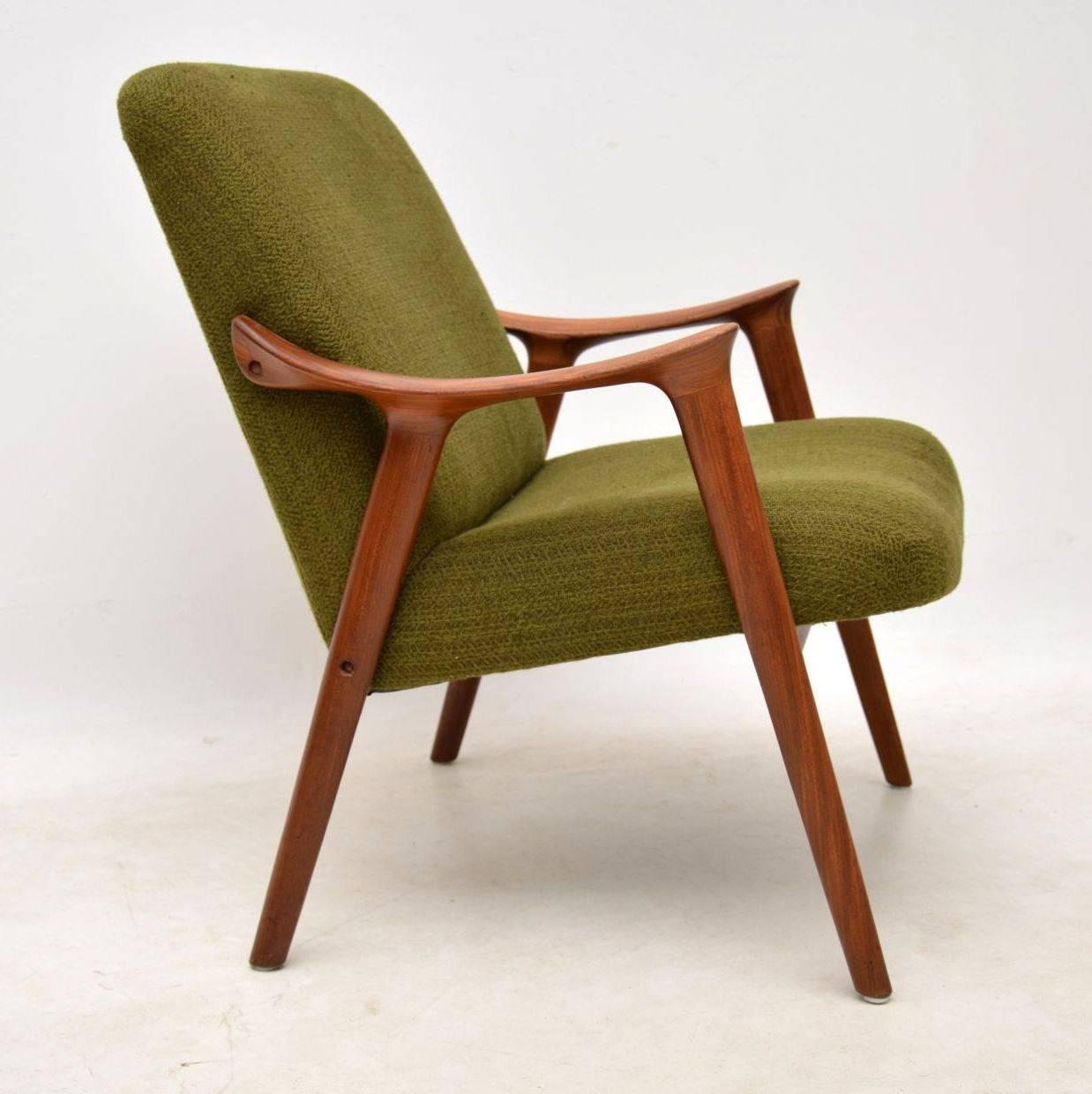 Mid-Century Modern 1960s Vintage Afromosia Armchair by Ingmar Relling for Westnofa