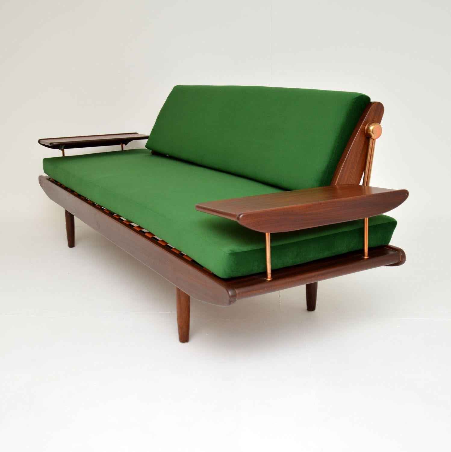 1960's Vintage Afromosia Sofa Bed by Toothill at 1stDibs