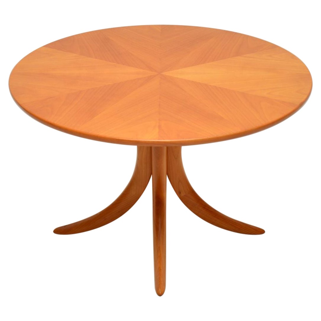Table basse "Alma" vintage en orme des années 1960