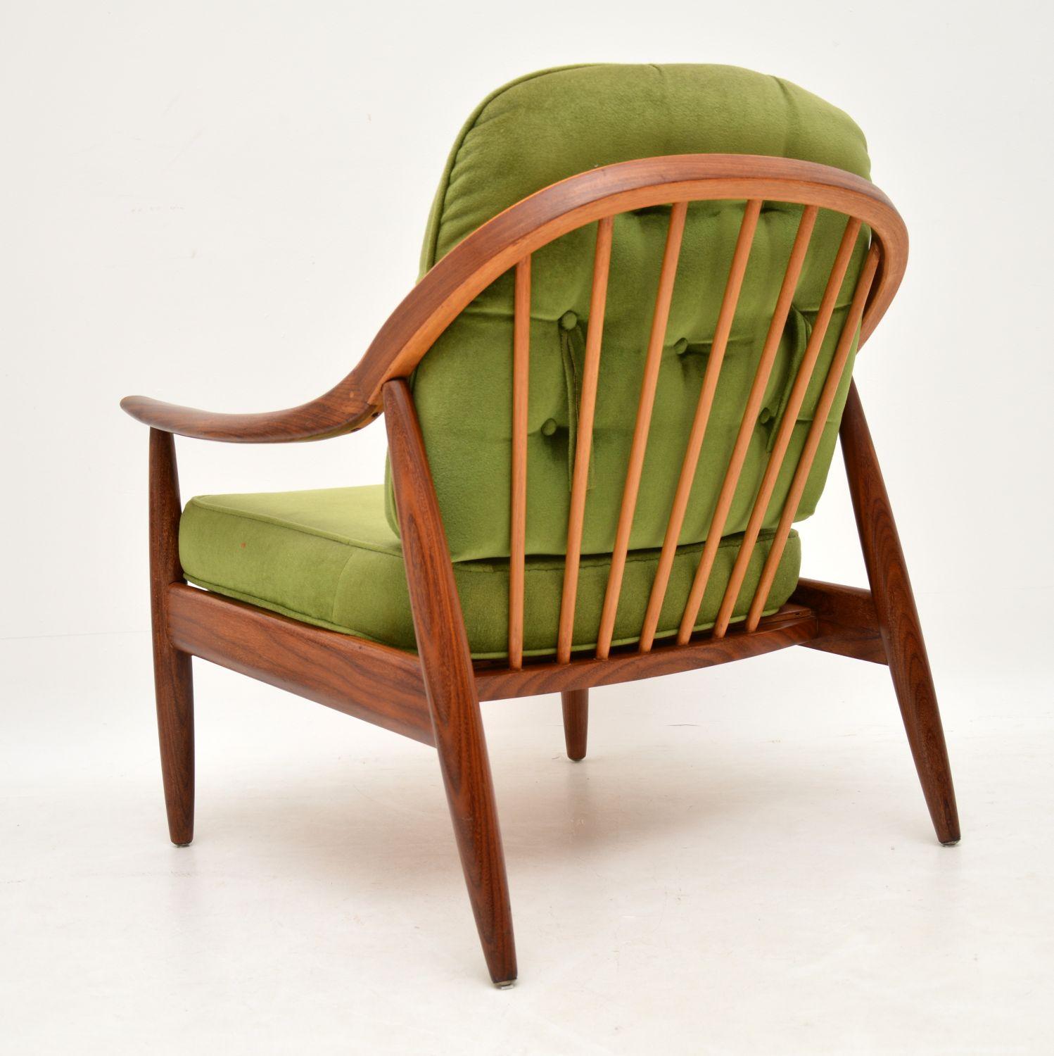 Mid-Century Modern 1960s Vintage Armchair in Afromosia by Greaves & Thomas