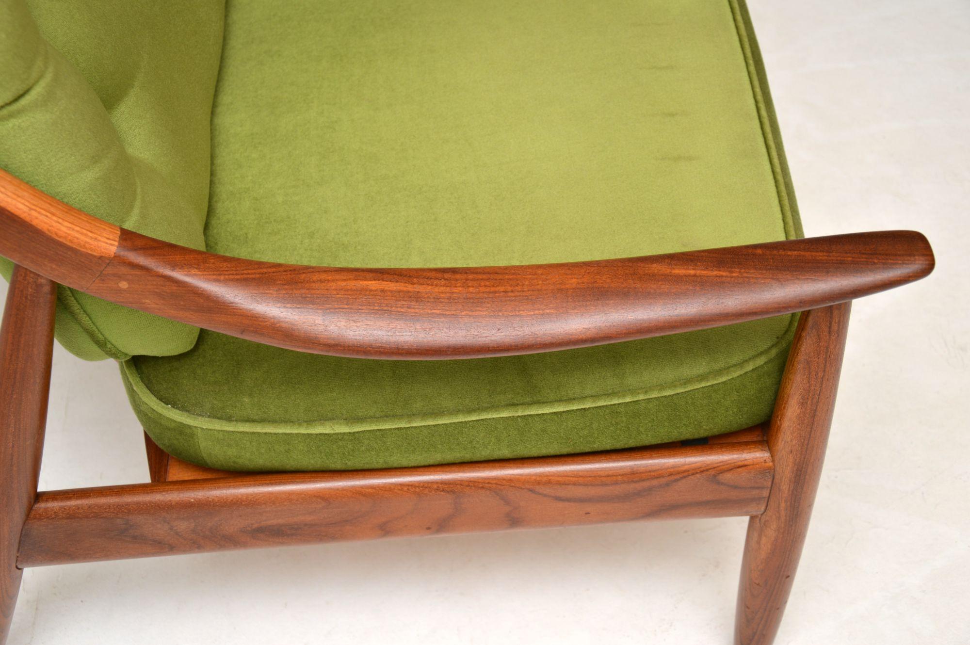 Mid-20th Century 1960s Vintage Armchair in Afromosia by Greaves & Thomas