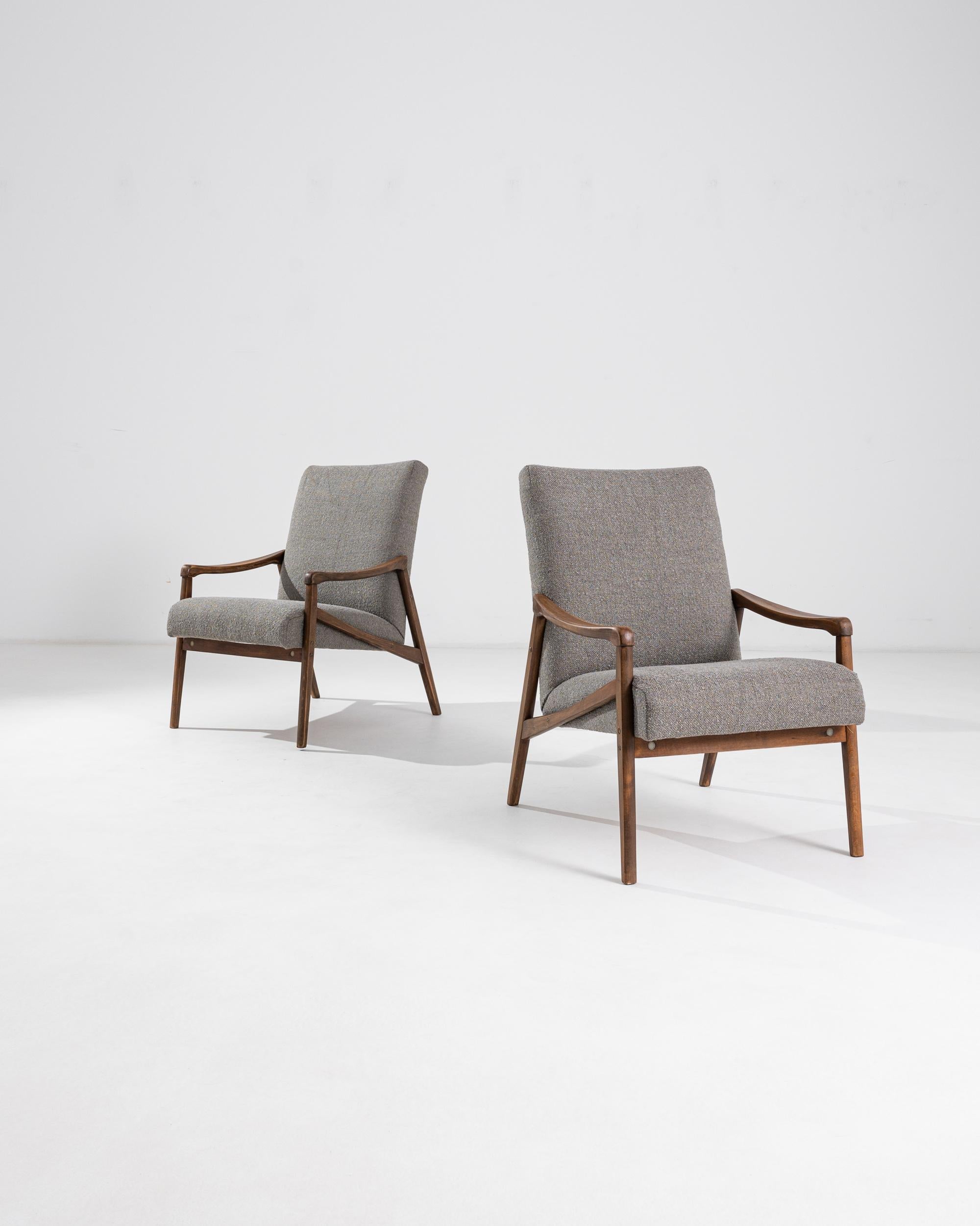 Mid-Century Modern Paire de fauteuils vintage des années 1960 par Jiri Jiroutek en vente