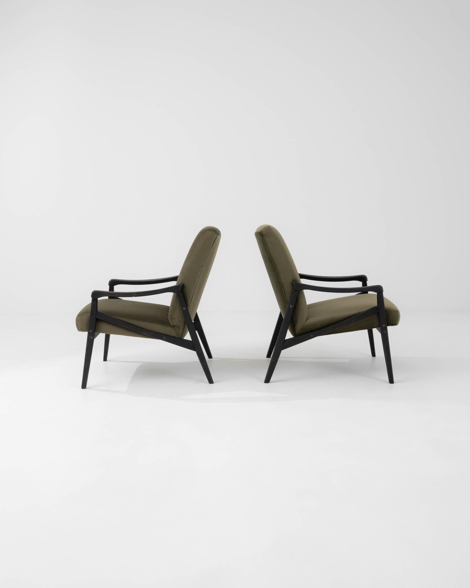 Mid-20th Century 1960s Vintage Armchairs by Jiri Jiroutek, Pair For Sale