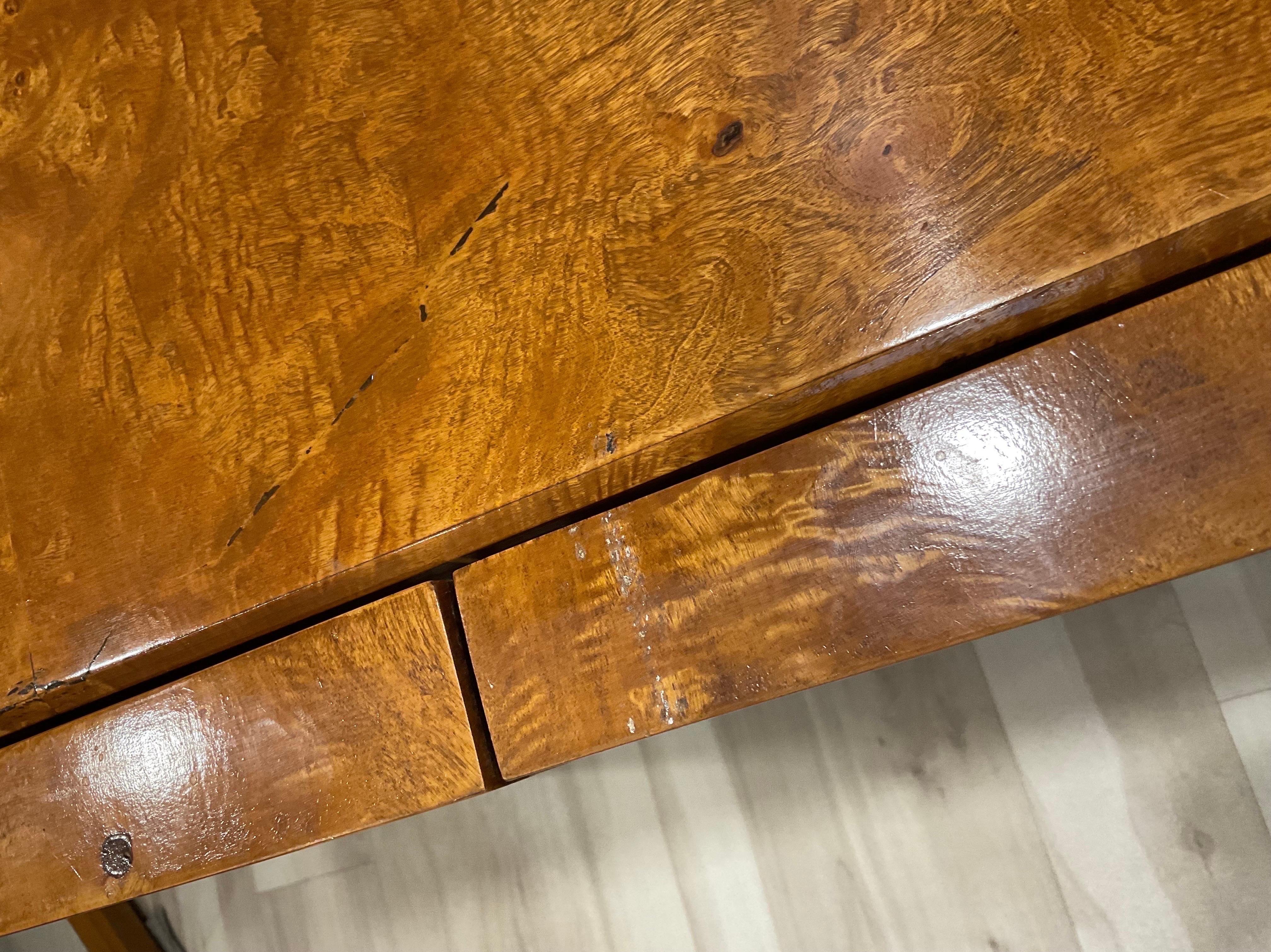 1960s Vintage Arthur Umanoff Burled Olivewood 3 Door Credenza For Sale 7