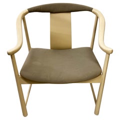 1960s Used Baker Furniture Asian Inspired Horseshoe Armchair