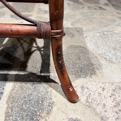 1960s Vintage Bamboo Rattan Side Table Style McGuire