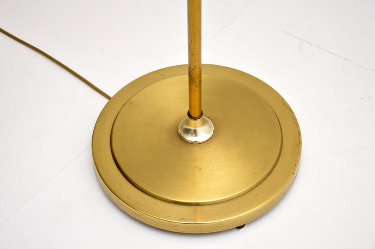 1960's Vintage Brass and Acrylic Floor Lamp For Sale at 1stDibs