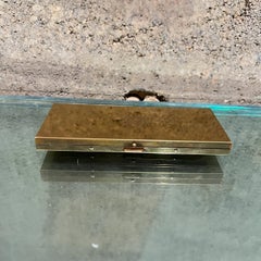 1960s Vintage Brass Compact Case