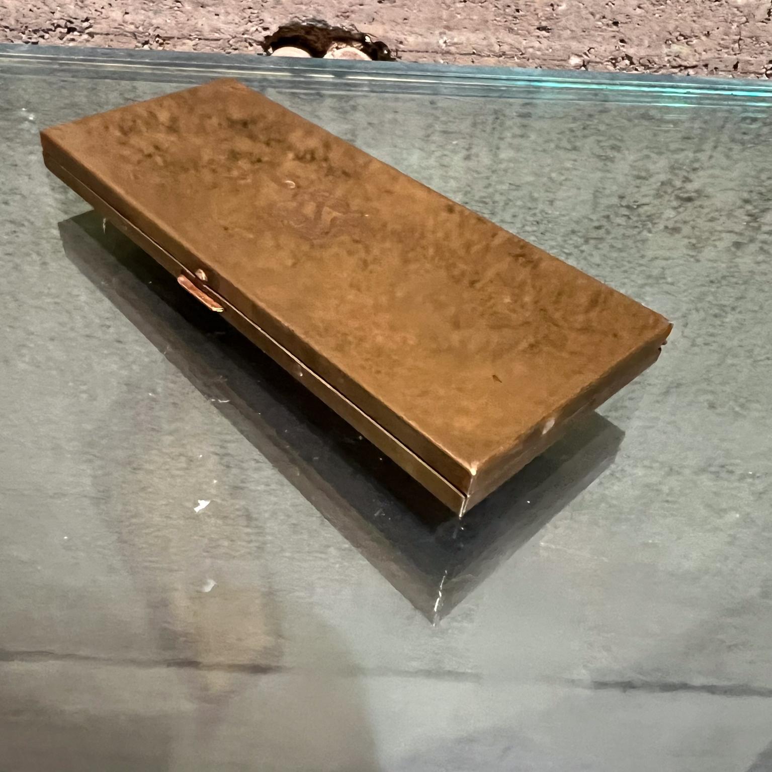 20th Century 1960s Vintage Brass Compact Case For Sale
