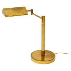 1960's Vintage Brass Desk Lamp