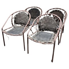 Set di quattro sedie da patio Brown Jordan vintage del 1960
