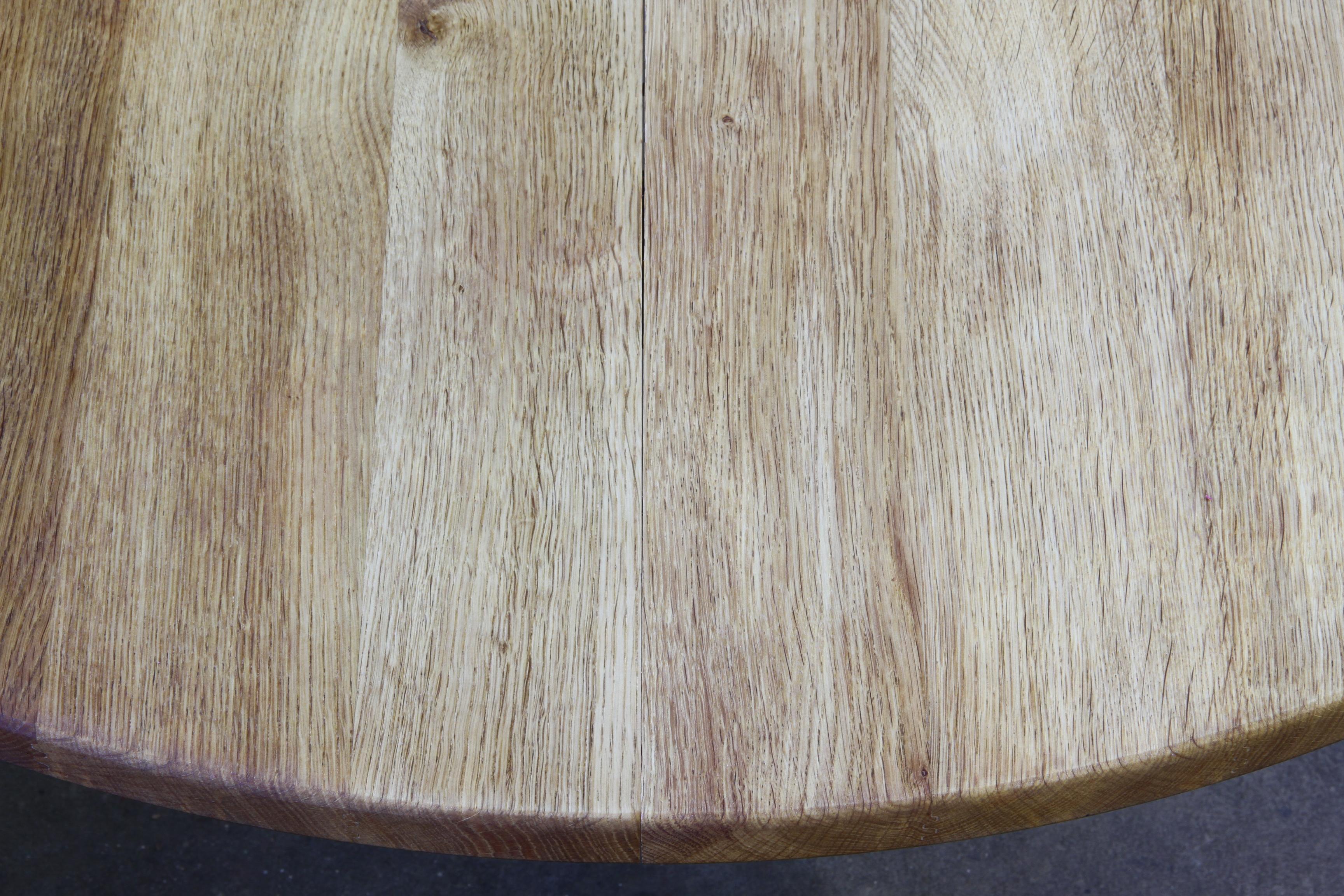 Tavolo da pranzo allungabile danese brutalista degli anni '60 in Oak, stile Henning Kjærnulf in vendita 6