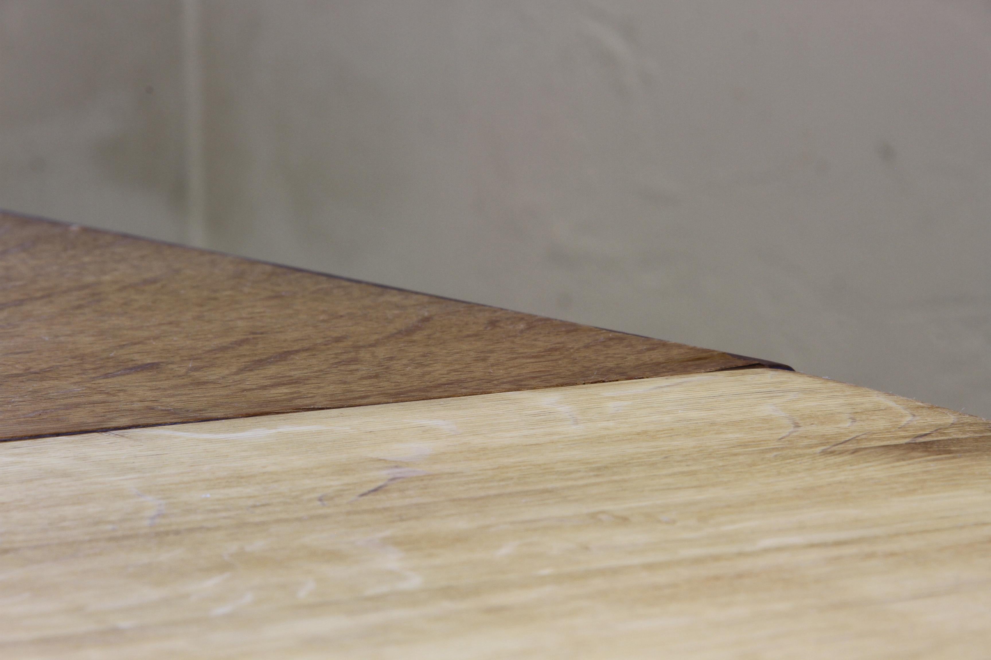 1960s Vintage Brutalist Danish Extending Oak Dining table style Henning Kjærnulf For Sale 12