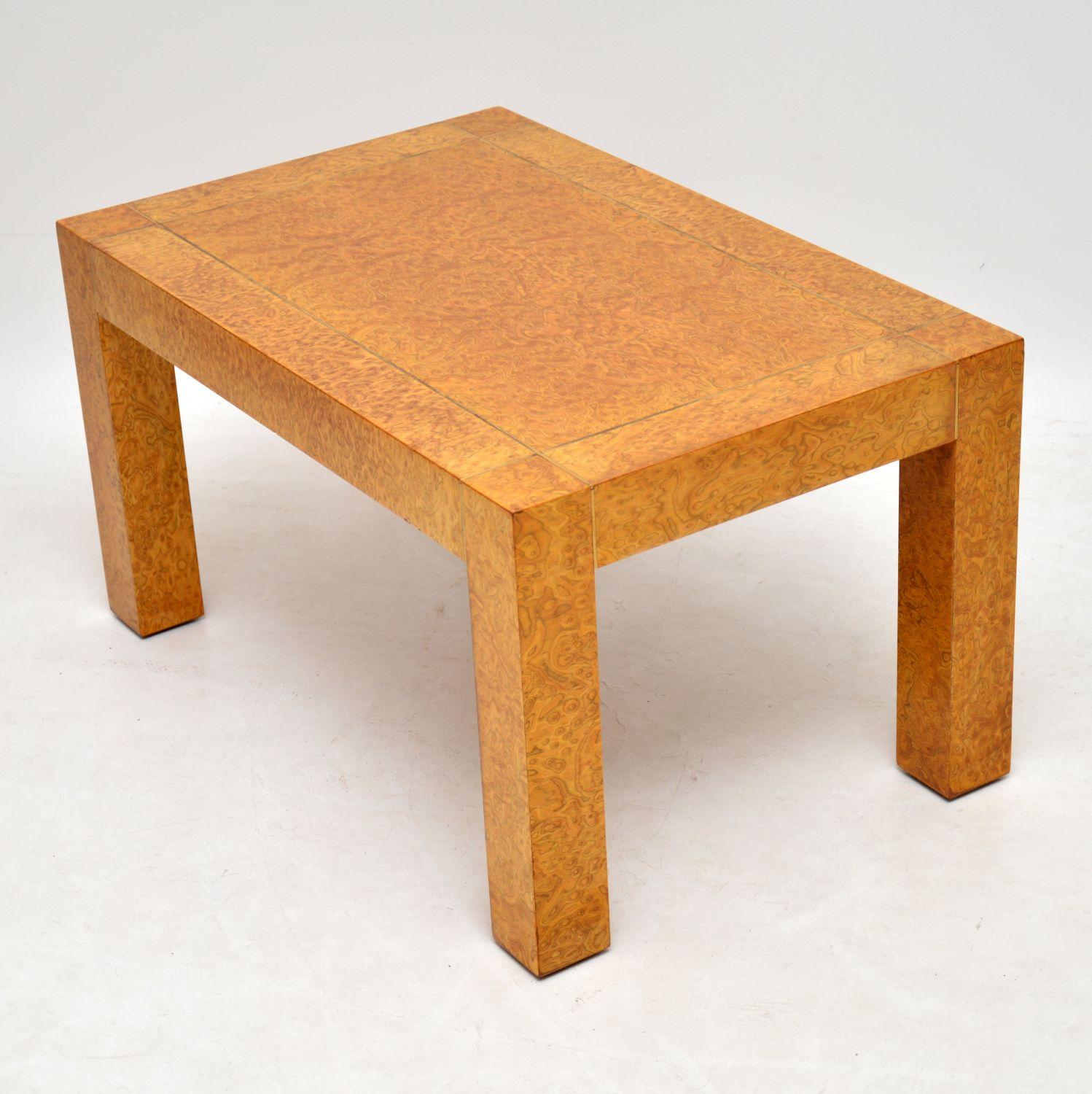 Mid-Century Modern 1960s Vintage Burr Elm Coffee Table by RA Bird for G-Plan