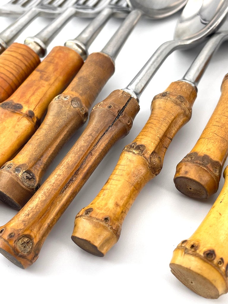 1960s Vintage Cabin Modern Midcentury Hamono Matsuri Japanese Flatware