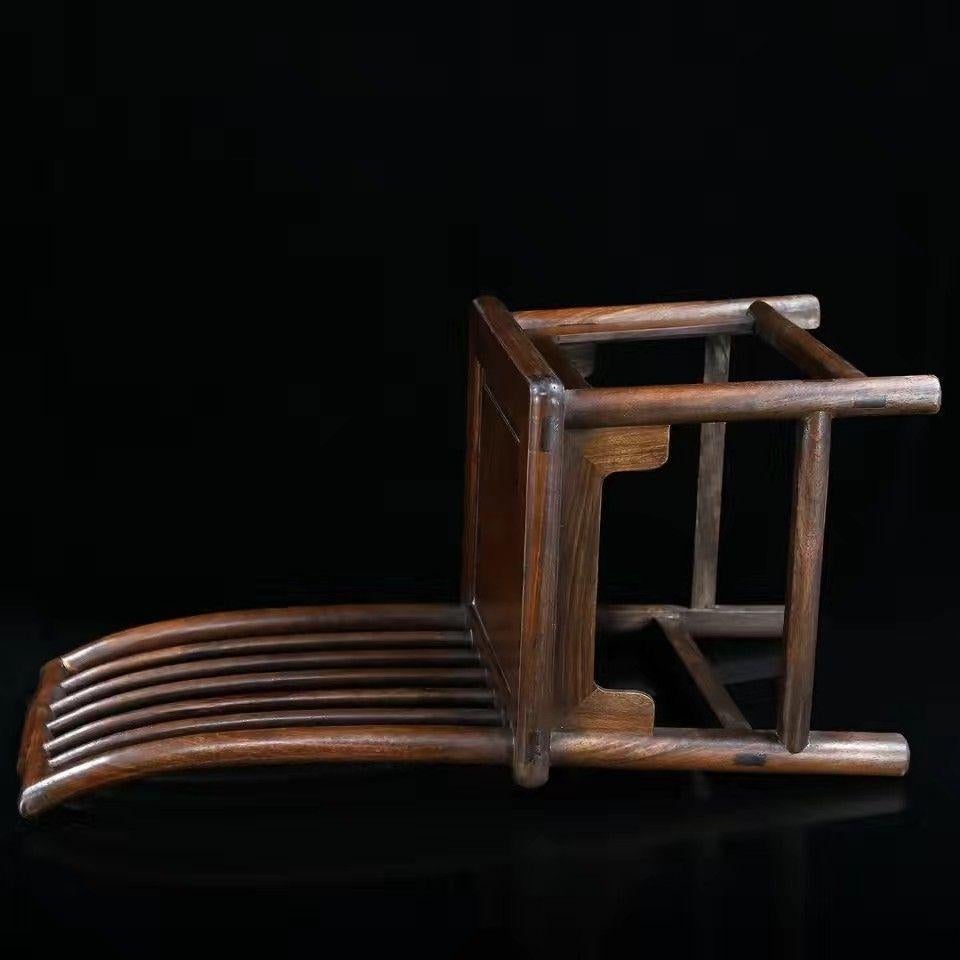 Silla china vintage de madera de los años 60 mediados del siglo XX