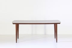 1960s Scandinavian Vintage Rectangular Wood Coffee Table