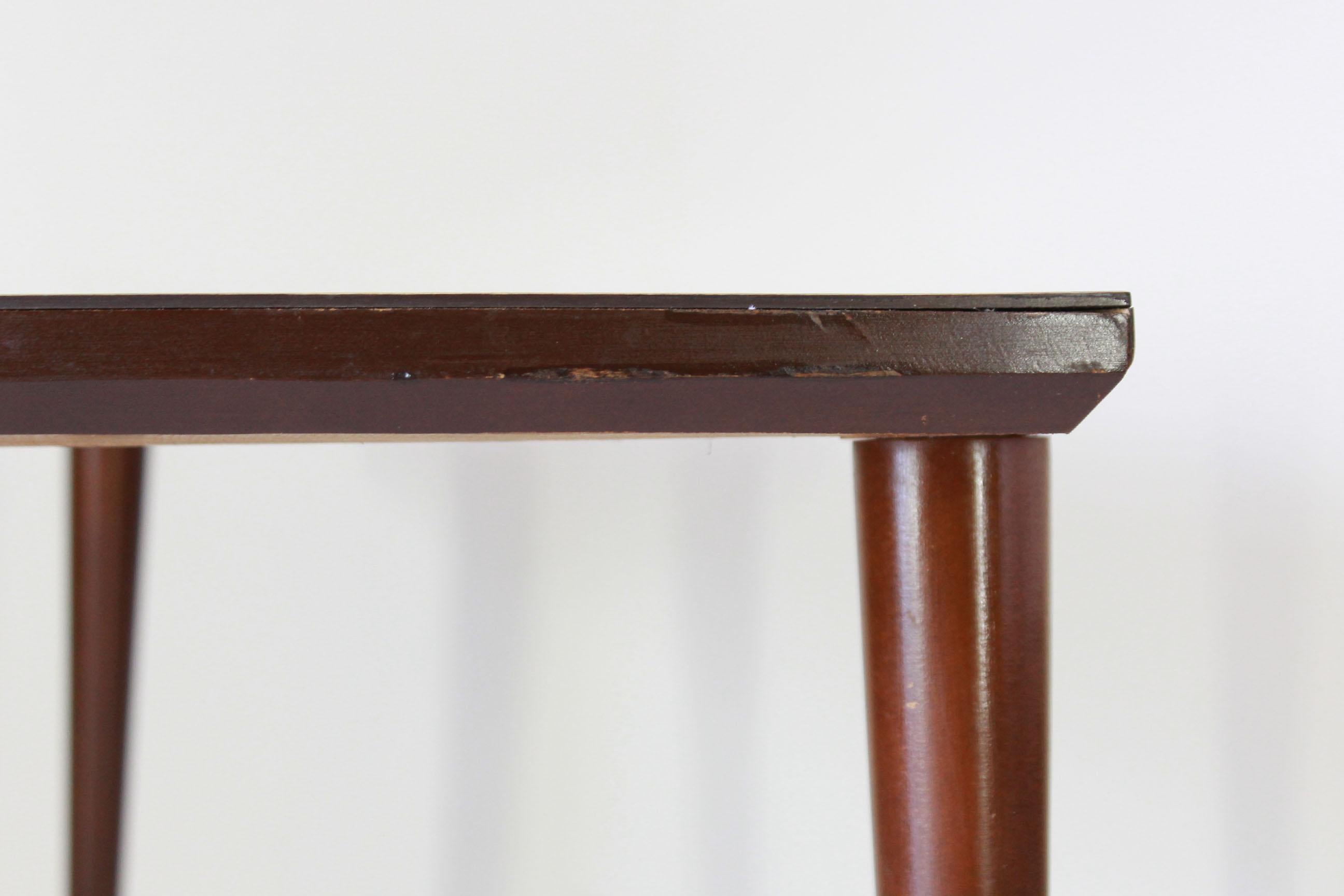 Milieu du XXe siècle Table basse rectangulaire scandinave vintage en bois des années 1960 en vente