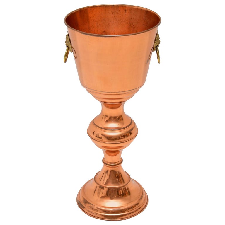 1960s Vintage Copper Champagne Bucket / Planter For Sale at 1stDibs