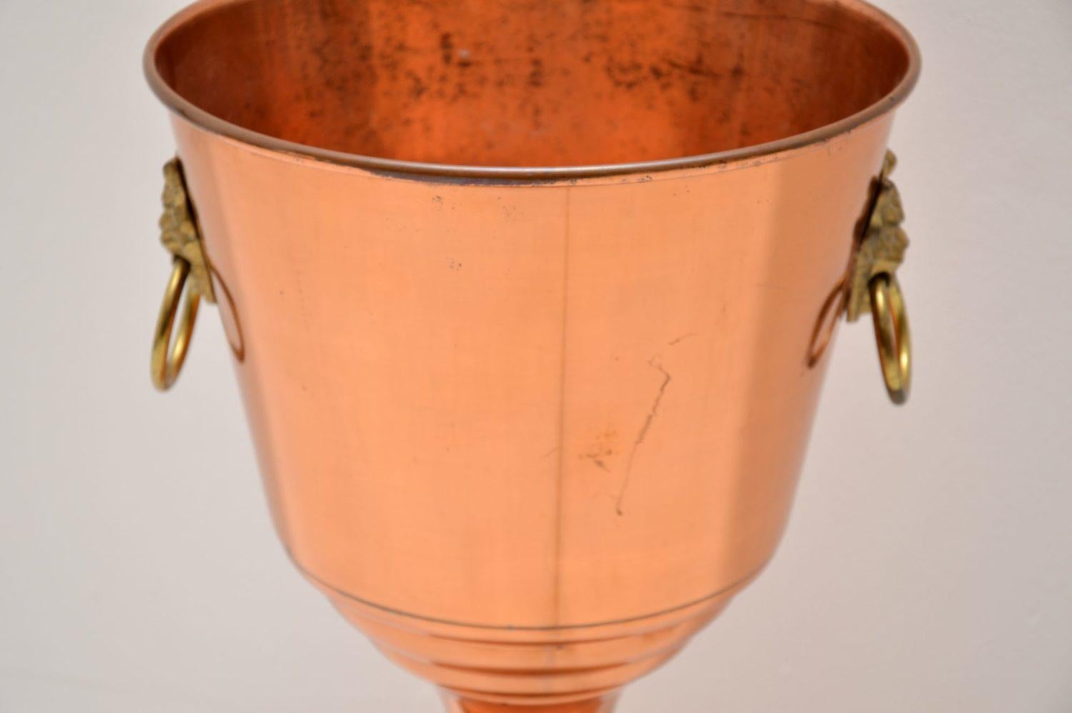 1960s Vintage Copper Champagne / Ice Bucket / Planter 2