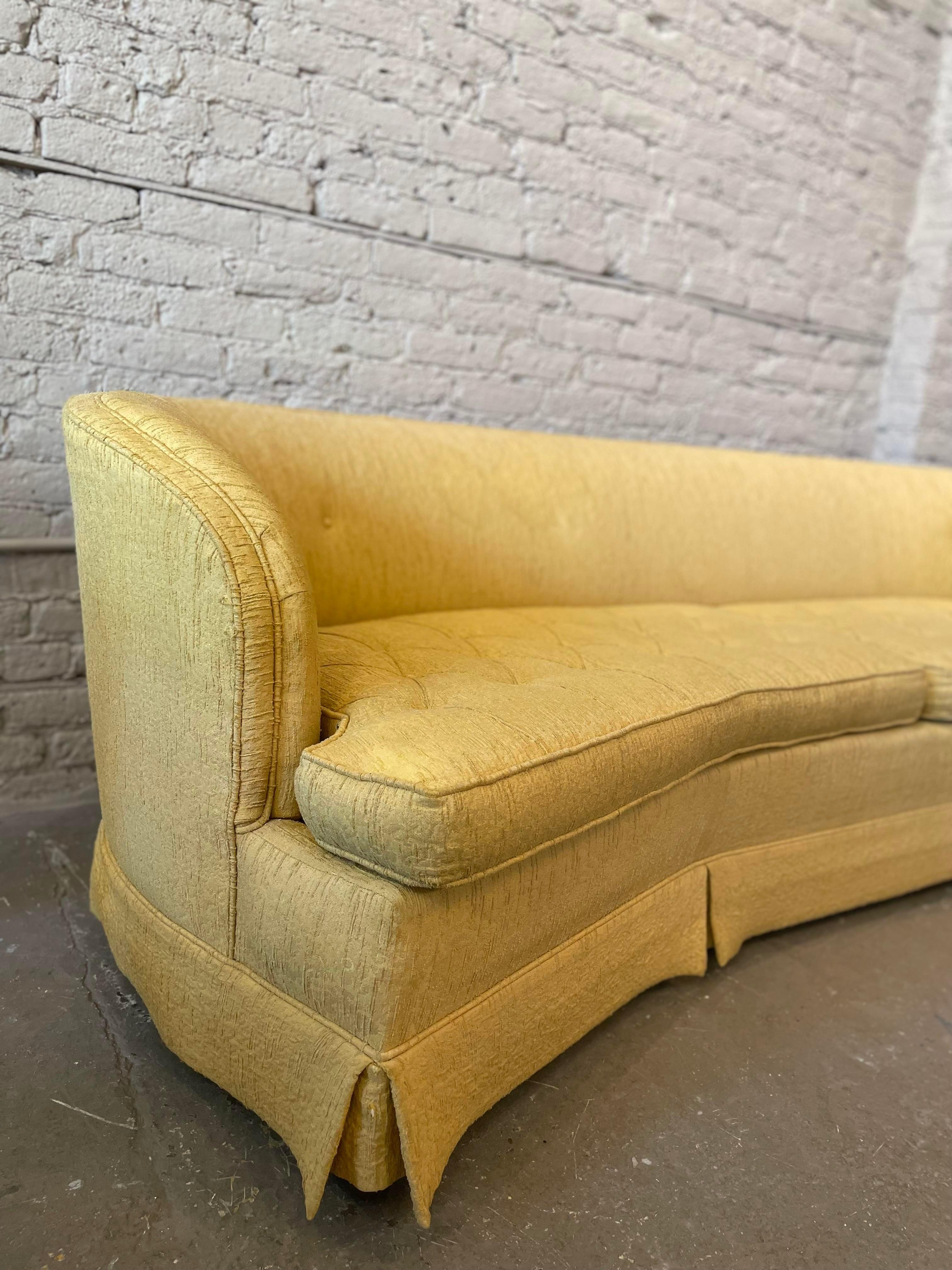 1960er, Mid Century Vintage Geschwungenes Sofa im Angebot 4