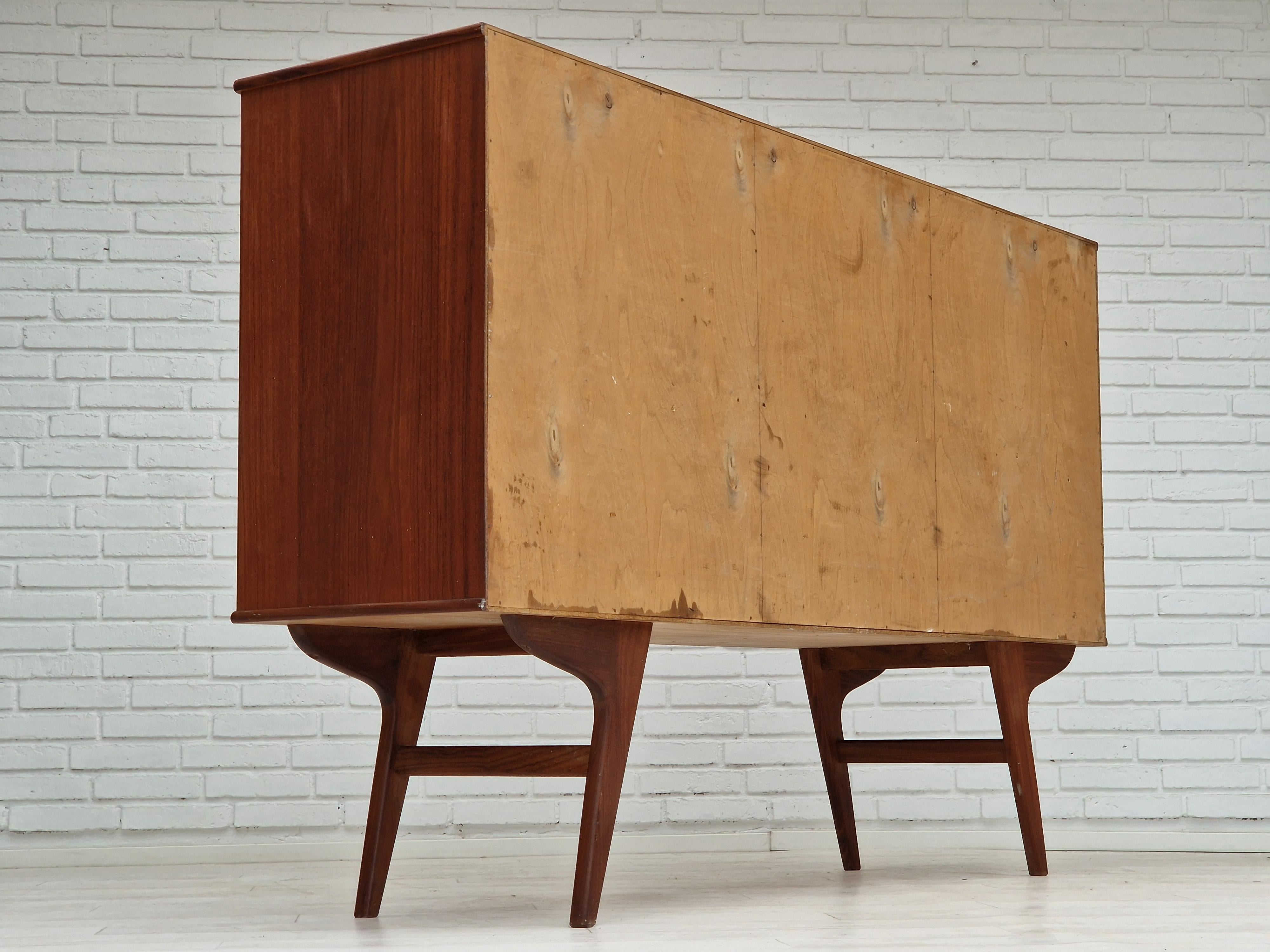 1960s, Vintage Danish Cabinet-Chest, Teak Wood For Sale 7