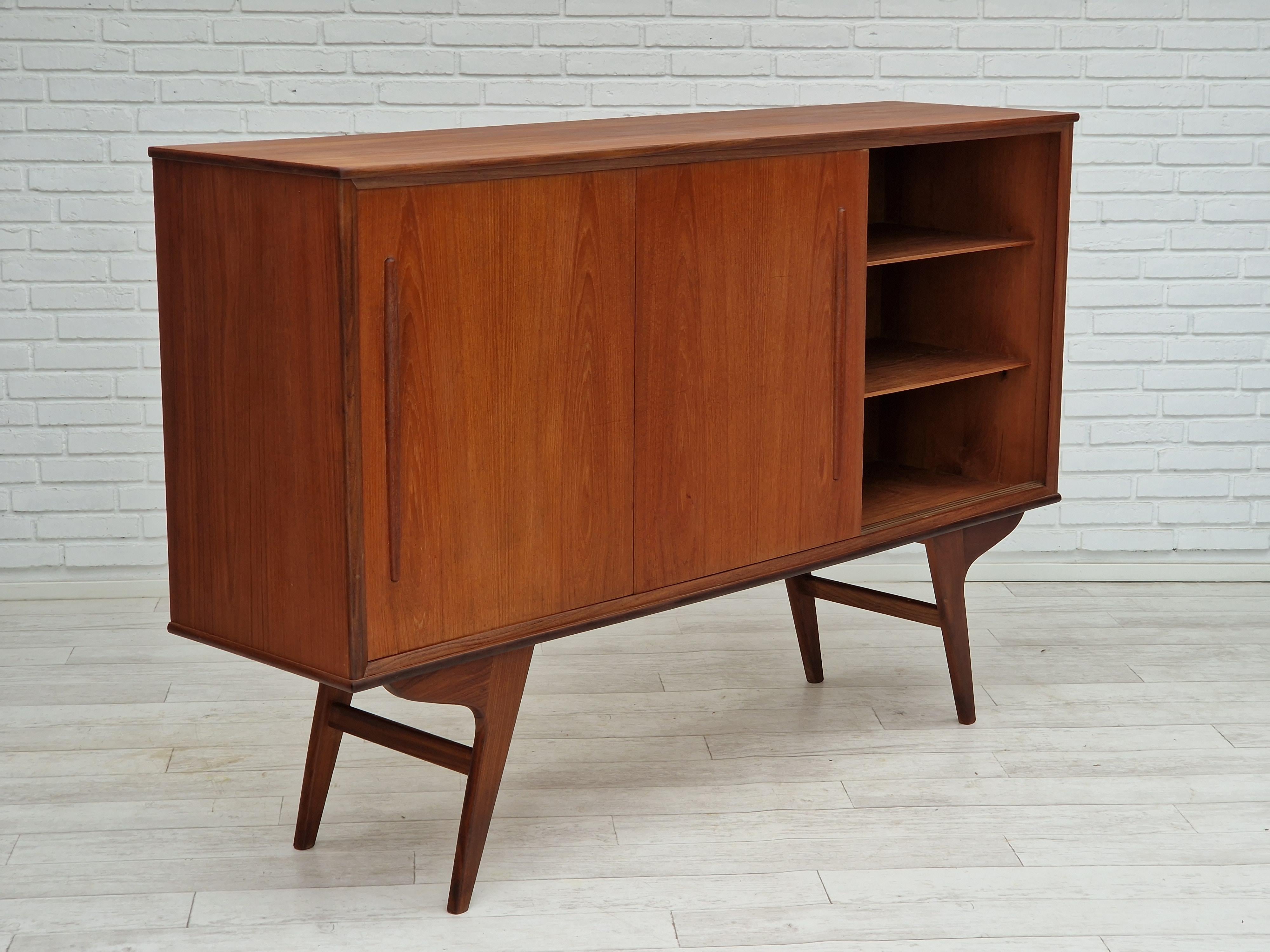 1960s, Vintage Danish Cabinet-Chest, Teak Wood In Good Condition For Sale In Tarm, 82