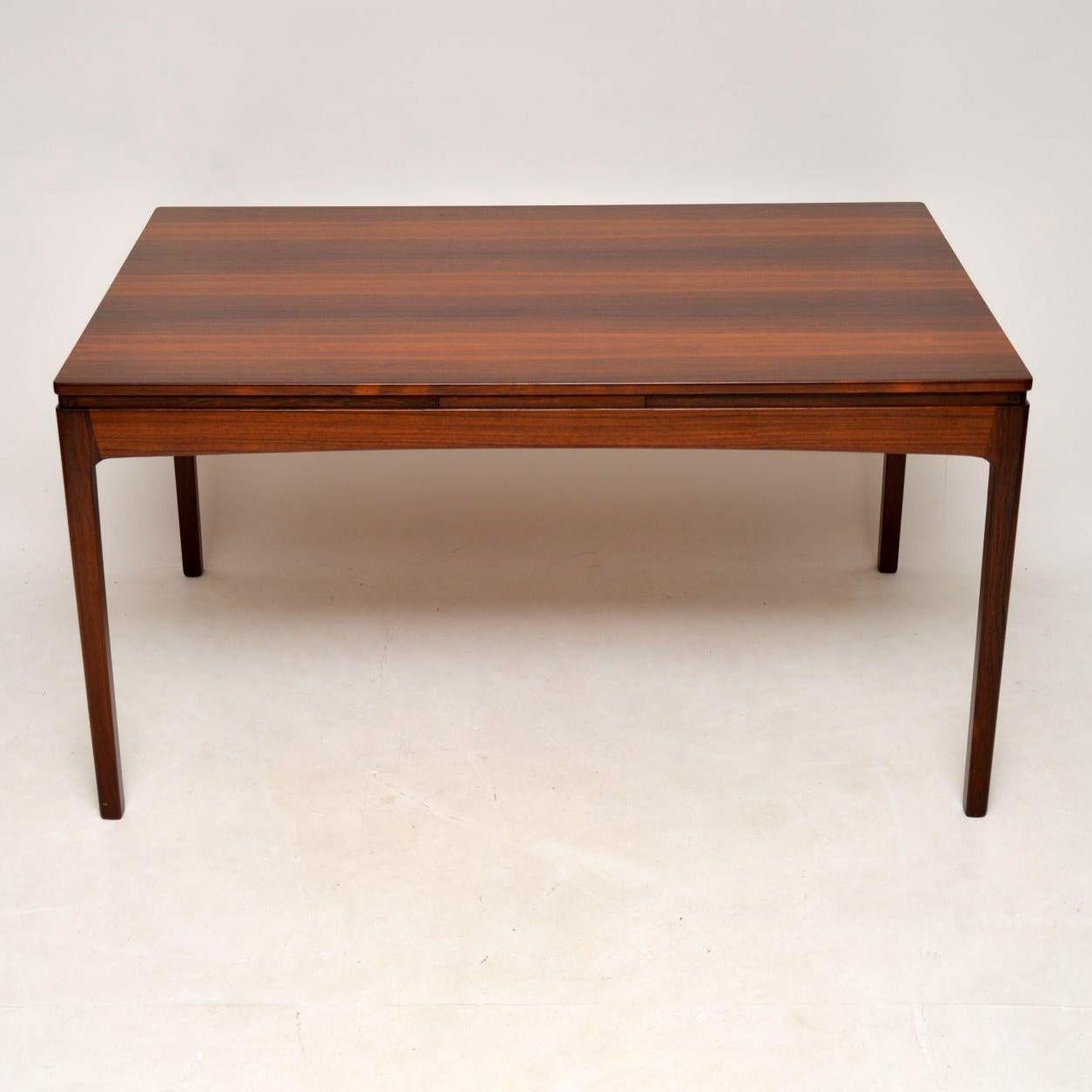 An absolutely magnificent vintage Danish dining table, beautifully made and dates from the 1960s. It was made by Bordum & Nielsen, an extremely high end Danish manufacturer, these were handmade in very limited numbers, so this is incredibly rare.