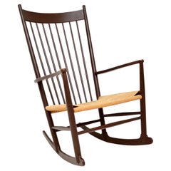 1960's Vintage Danish J16 Rocking Chair by Hans Wegner