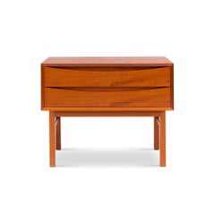 1960s Vintage Danish Mid-Century Teak Nightstand