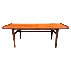 Tavolino in teak danese moderno degli anni '60 di Alf Svensson