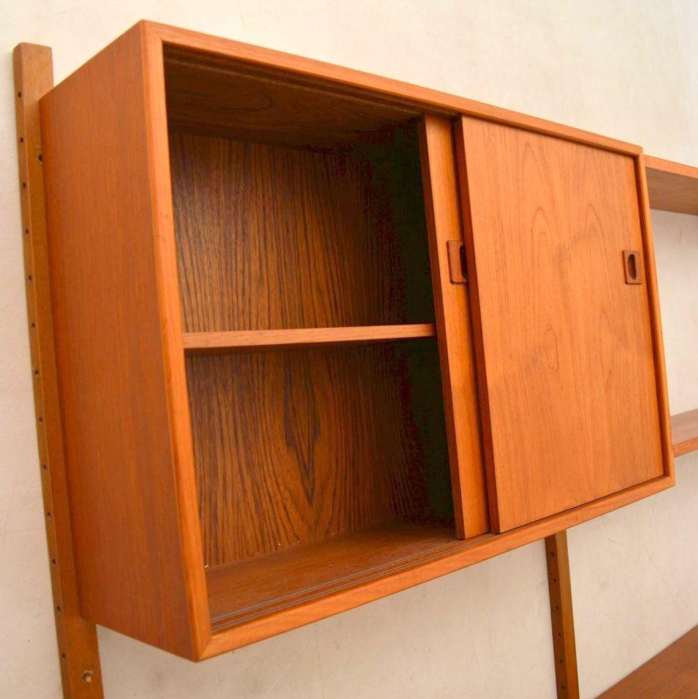 Mid-20th Century 1960s Vintage Danish PS Wall Unit / Bookcase / Cabinet / Desk