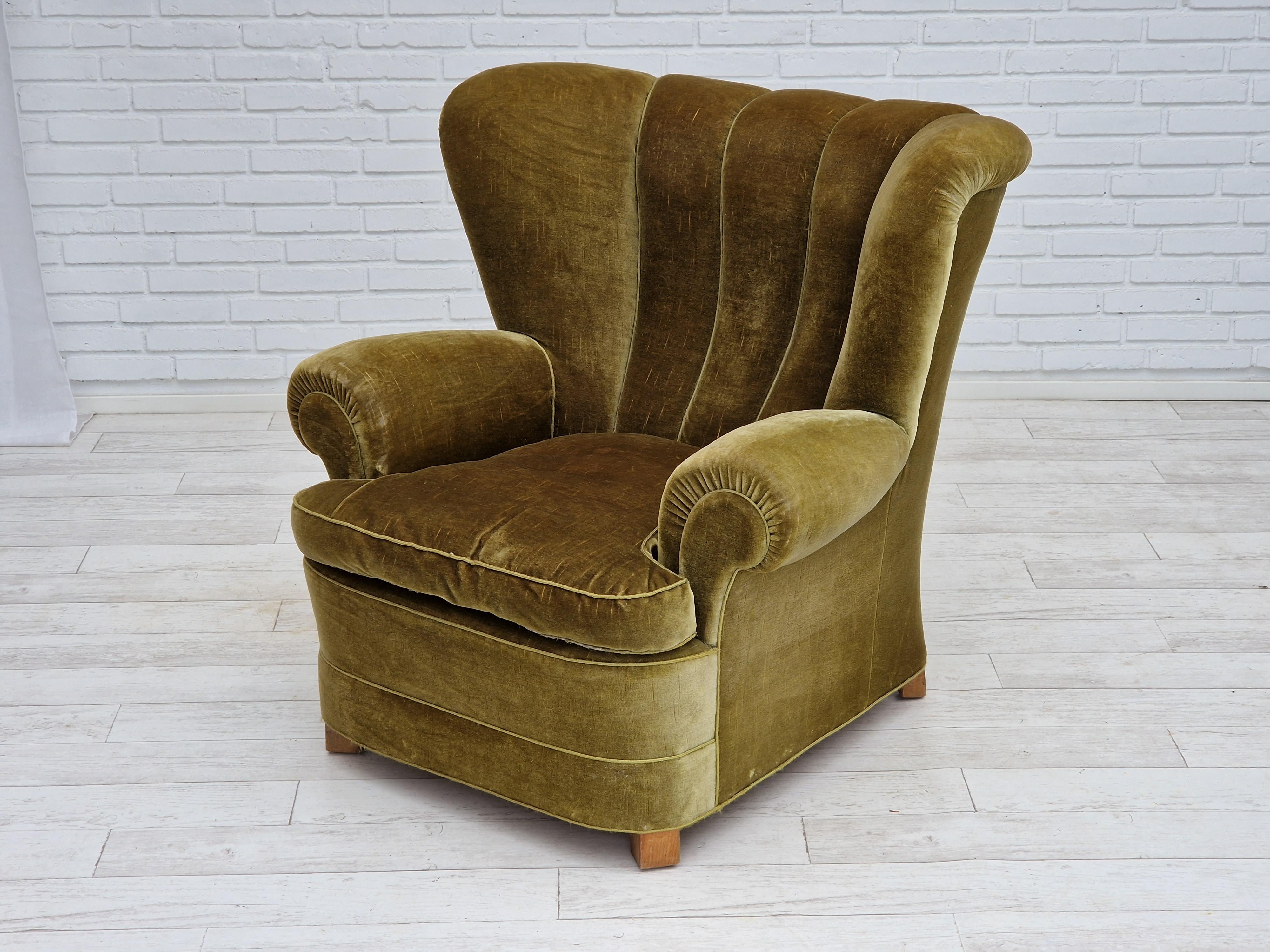 1960s, Vintage Danish Relax Chair, Original Condition 6