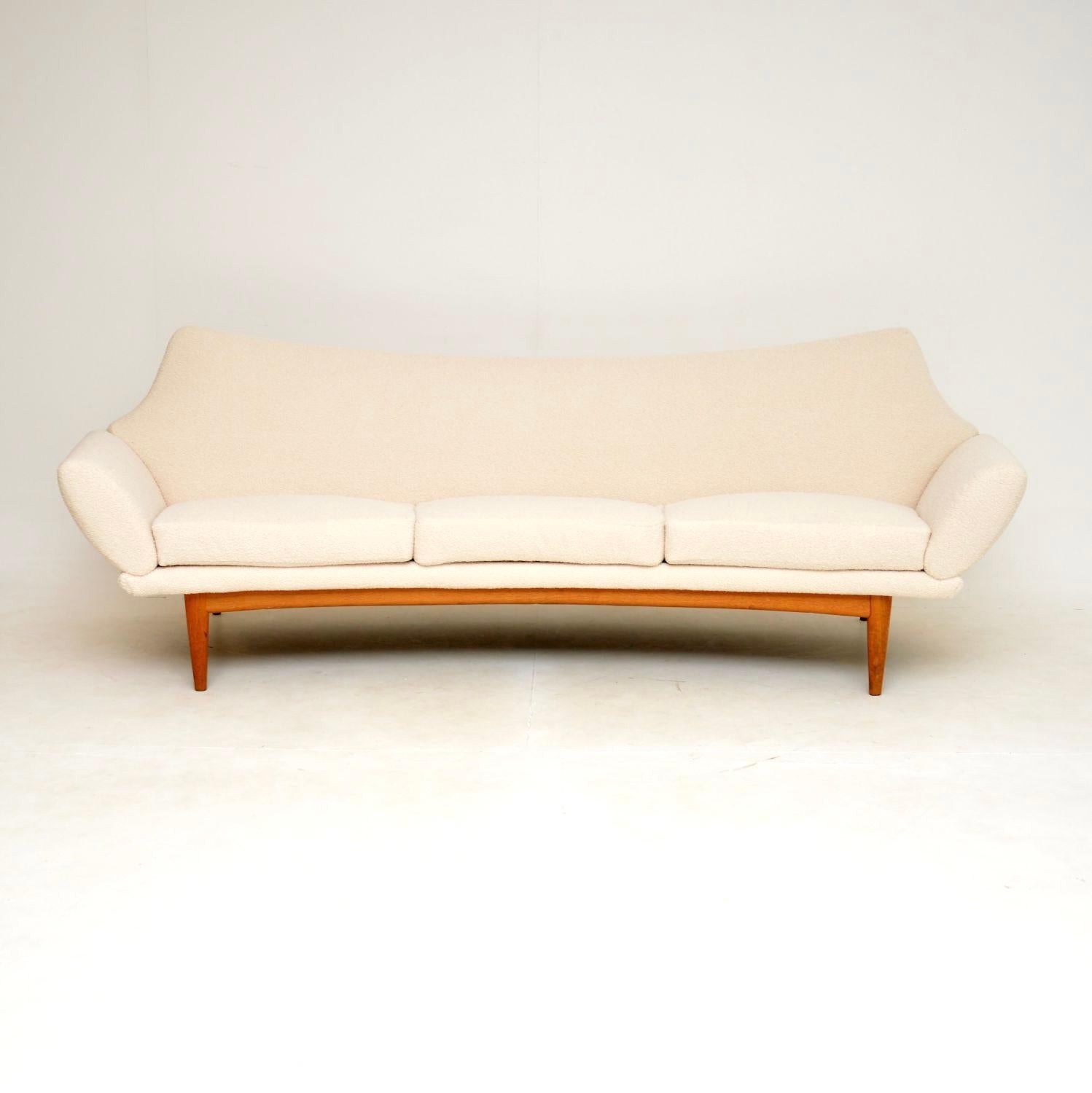 An absolutely stunning vintage Danish sofa, designed by Johannes Andersen. This model is called the ‘Hollywood’, it was made in Denmark by Trensums and dates from around the 1960’s.

It is of amazing quality and has an extremely stylish design.