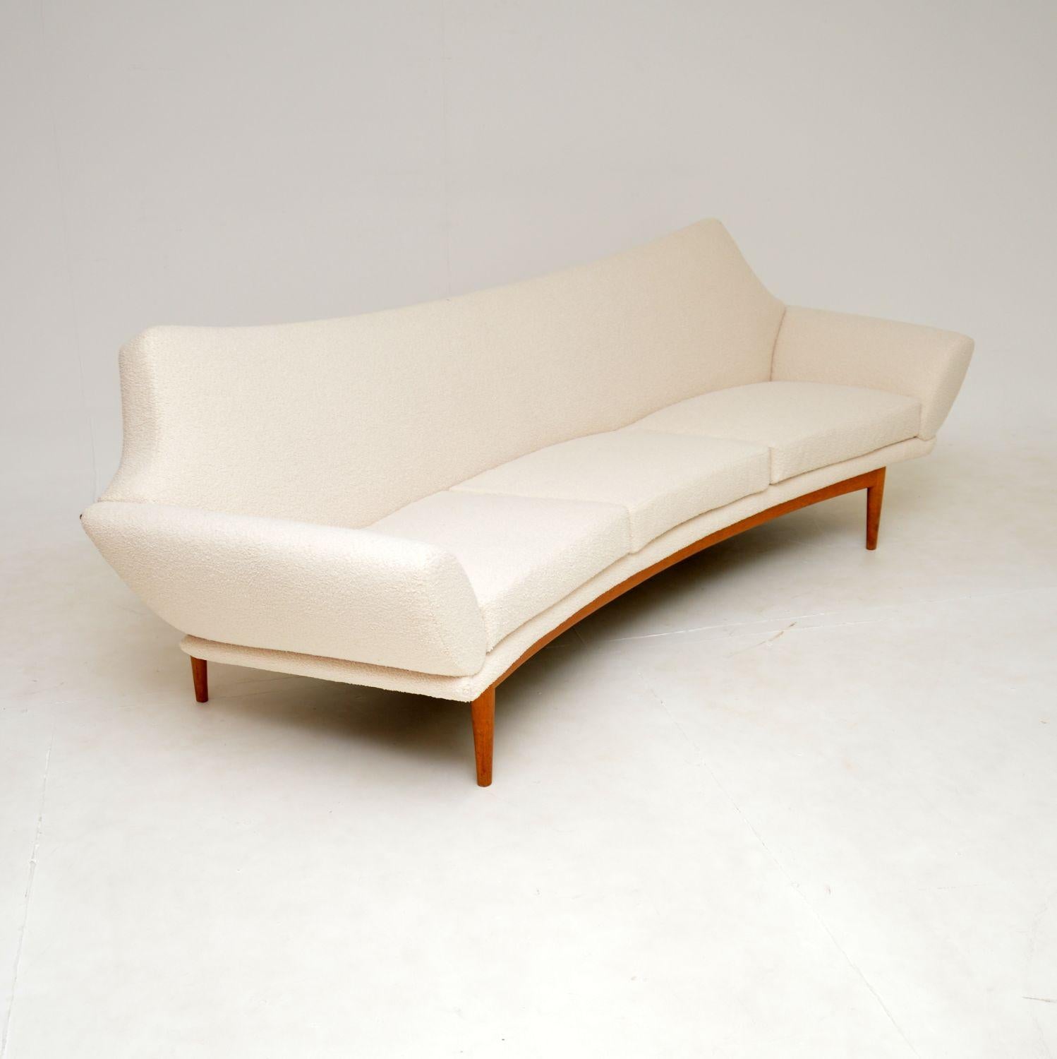 Mid-Century Modern 1960's Vintage Danish Sofa by Johannes Andersen
