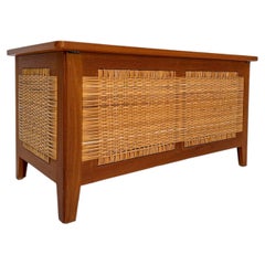 Panca-cassapanca vintage danese in teak degli anni ’60, di Kai Winding Poul Hundevad