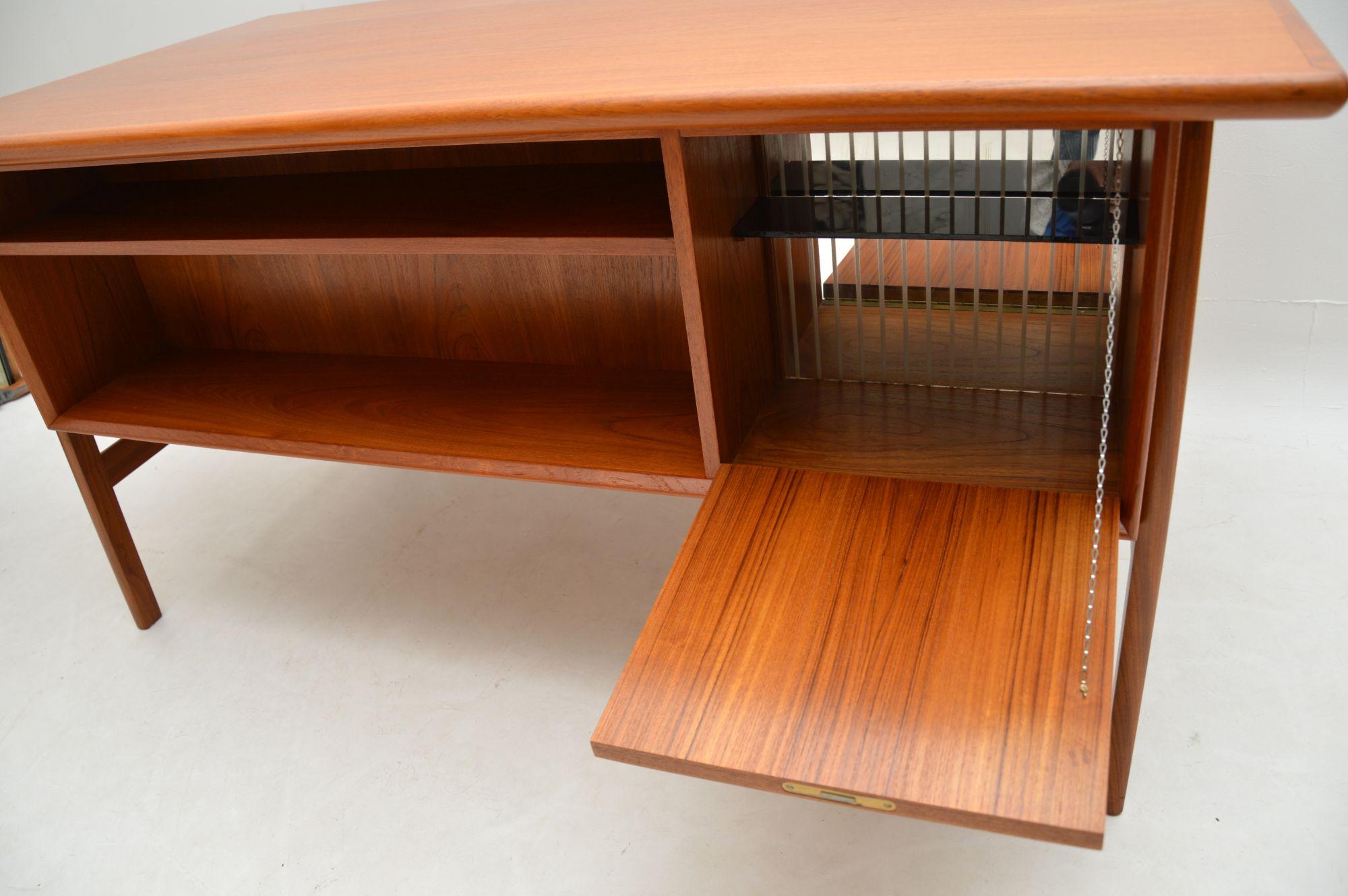 1960’s Vintage Danish Teak Desk by Tibergaard 7