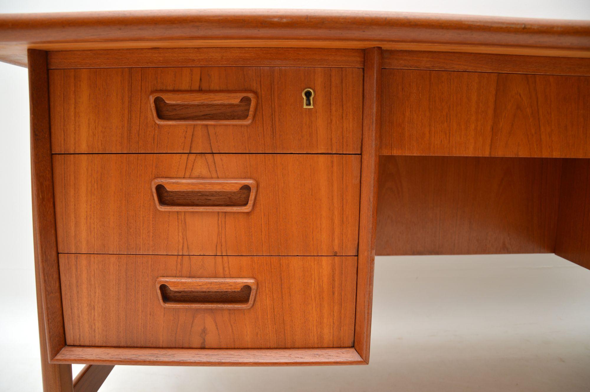 Mid-Century Modern 1960’s Vintage Danish Teak Desk by Tibergaard