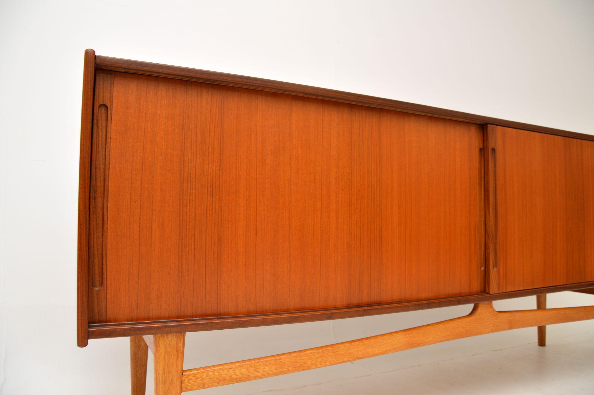 1960s Vintage Danish Teak Sideboard For Sale 4