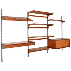 1960s Vintage Danish Wall Unit / Bookcase / Desk by Kai Kristiansen