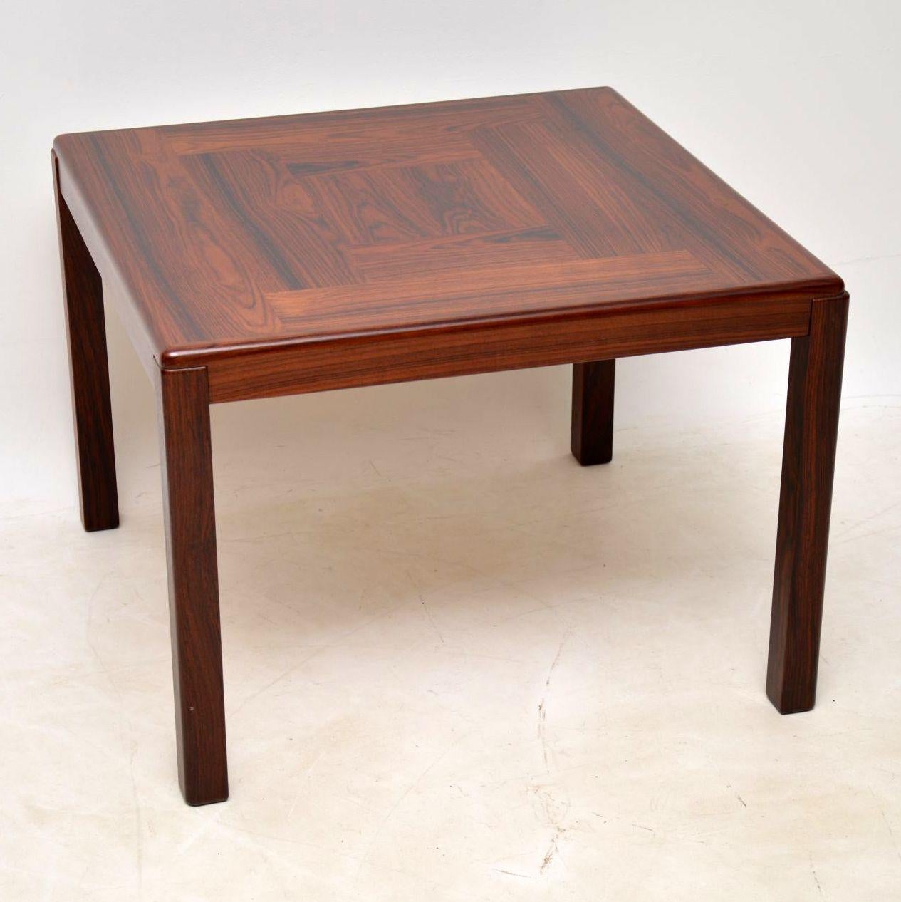 Mid-Century Modern 1960s Vintage Danish Wood Coffee or Side Table