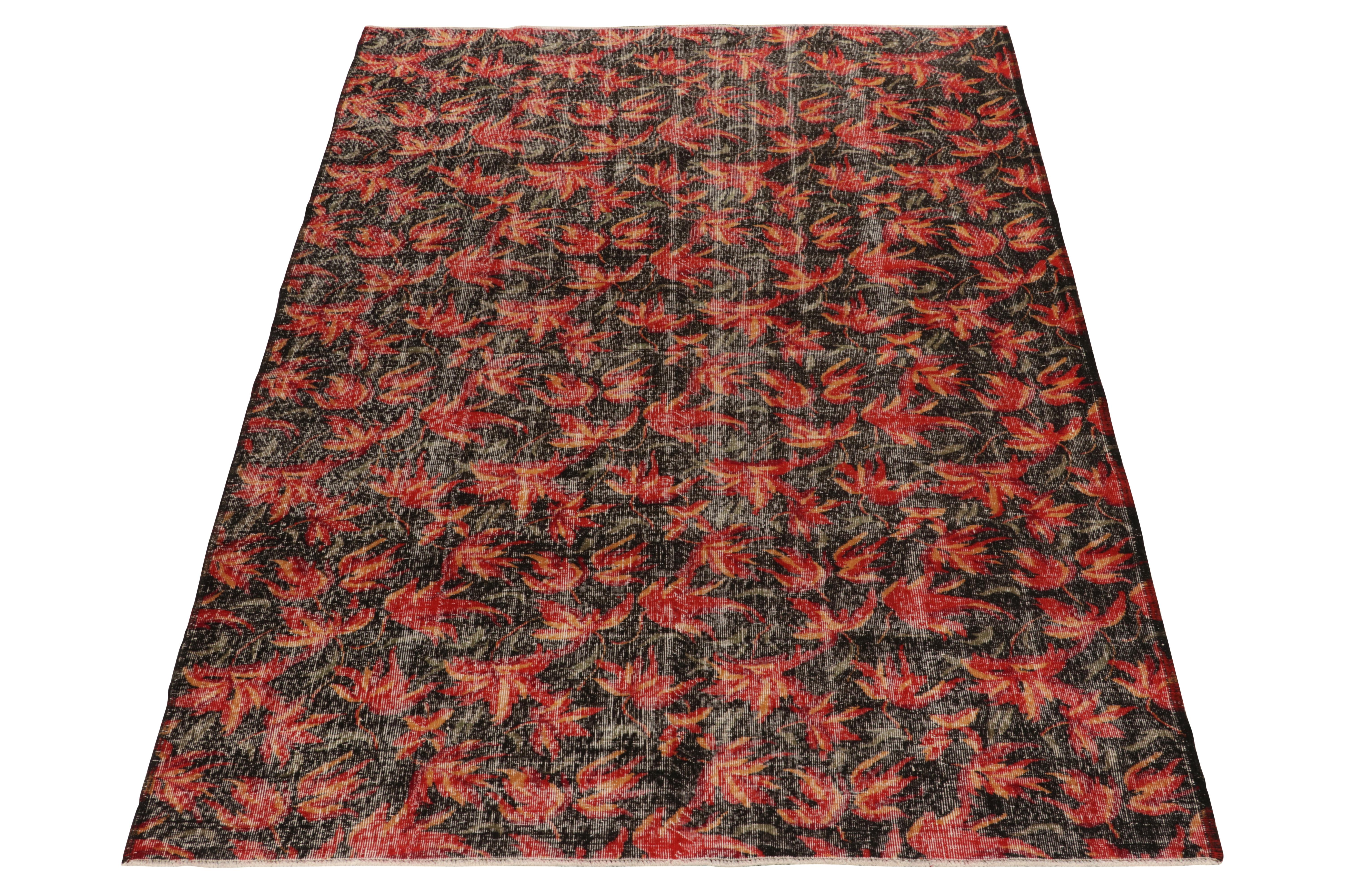 A beautiful 8x10 Art Deco vintage rug from Rug & Kilim’s growing Mid-Century Pasha Collection. Originating from Turkey circa 1960-1970 among the celebrated mid-century modern rugs of a bold Turkish atelier.

This cherished collectible is