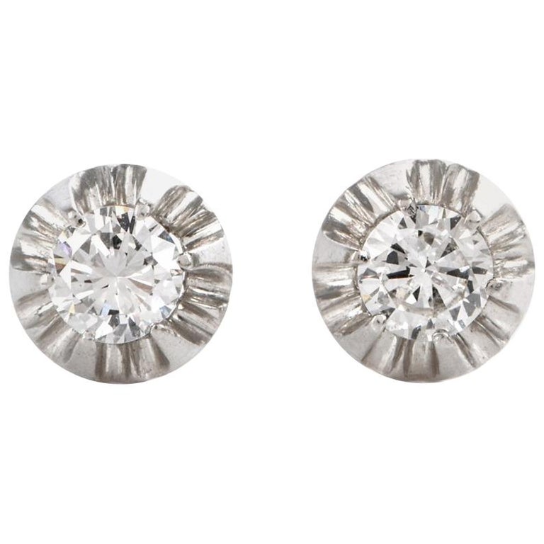 Vintage Golden Bright Ear Studs
